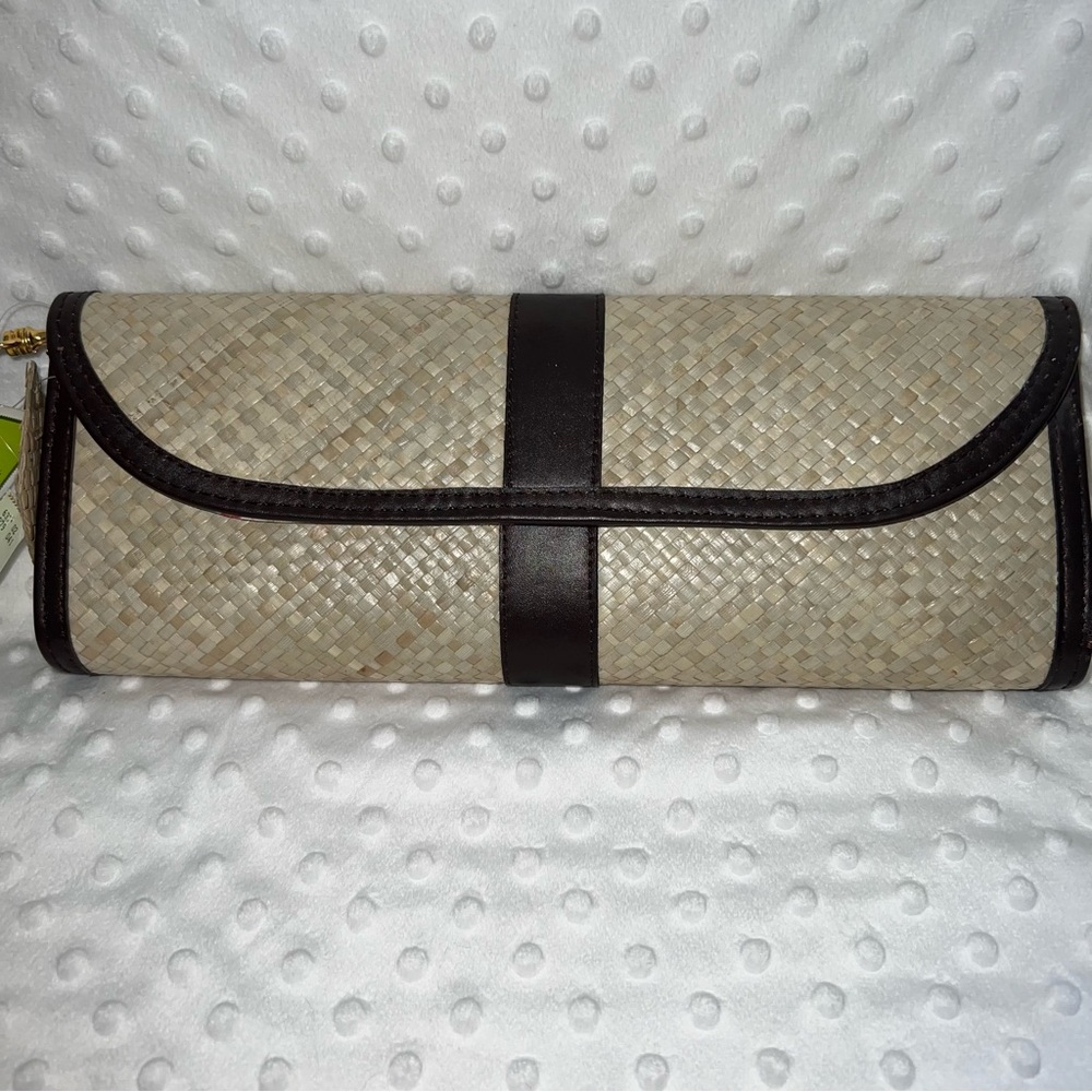 Putu by J. MacLear Straw Woven Wristlet